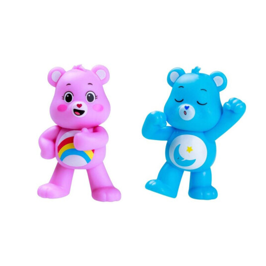 Care Bears Figur – Pocket Stars 2 stk 5 cm – Cheer Bear og Bedtime Bear