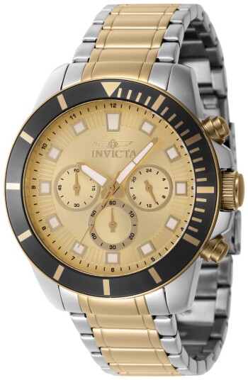 Invicta Herreklokke 46049 Pro Diver Gull/Gulltonet stål Ø45 mm Invicta Herreklokke 46049 Pro Diver Gull/Gulltonet stål Ø45 mm