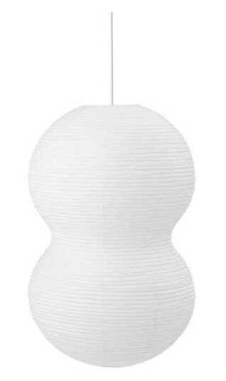 Puff Lampeskjerm Twist Hvit