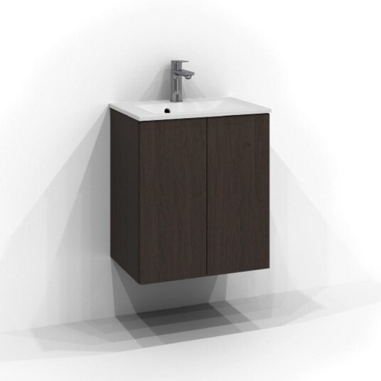 Svedbergs Poem Plan Servantskap Slim D35 med 2 Dører Brun ask / 50cm SV-3355153