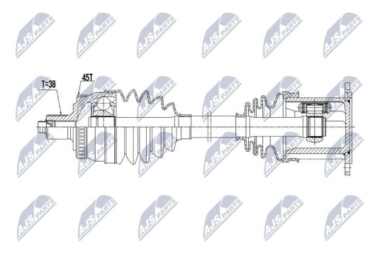 Nty Drivaksel NTY NPW AU 114 Nty Drivaksel NTY NPW AU 114