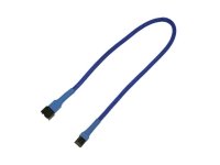 Nanoxia 3-pin Forlengelseskabel for Viftestrømforsyning 30 cm Blå Nanoxia 3-pin Forlengelseskabel for Viftestrømforsyning 30 cm Blå