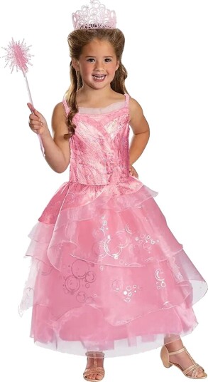 Disguise Kostymer Glinda Rosa Dress Deluxe Disguise 5-6 år (110-116) Kostymer 167009L-EU-NC