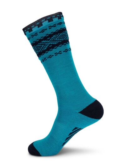 Dale Of Norway Cortina Knee Sock Turquoise Navy M