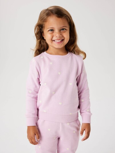 Name It Valba Long Sleeve Sweat Unbrushed Rosa 104