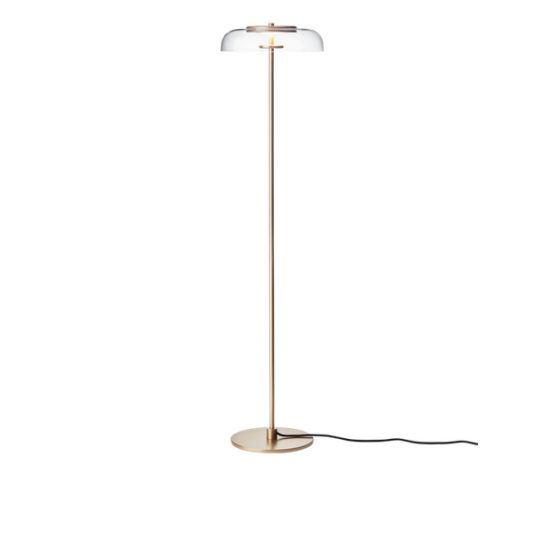 Nuura - Blossi Gulvlampe Nordic Gold/Clear Ø29