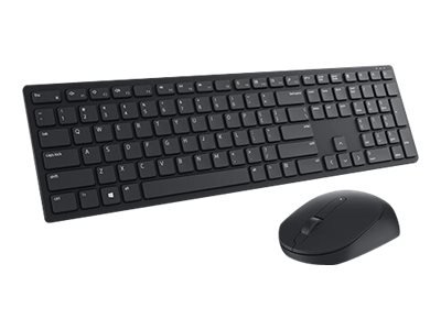 Dell Pro Km5221w - Tastatur- Og Mussett - Trådløs - 2.4 Ghz - Qwerty - Russisk - Svart - Løsvekt