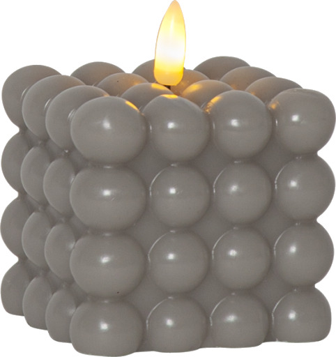 Star Trading Flamme Dot Bubble LED stearinlys grå