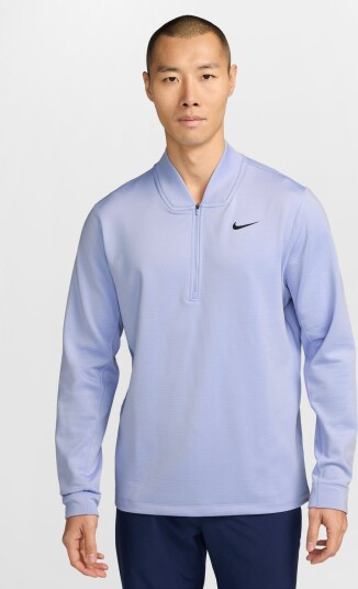 Nike Velocity M Therma Fit 1/2 Zip Golf Top Golfgenser herre Purple Fade Black XX Large