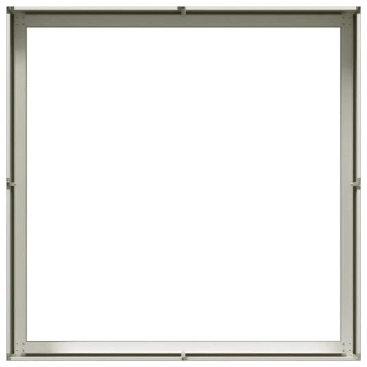  Plantekasse hvit 100x100x30 cm stål