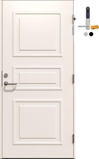 Ytterdør Gilje Sirdal Profil Tett med Yale Doorman Classic Home