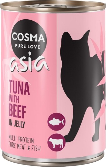 Cosma Asia I Gelé Tunfisk & Biff 6 X 400 G
