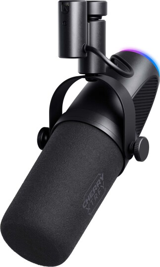 Cherry Xtrfy Ngale X Sort Dynamisk Mikrofon med USB og XLR