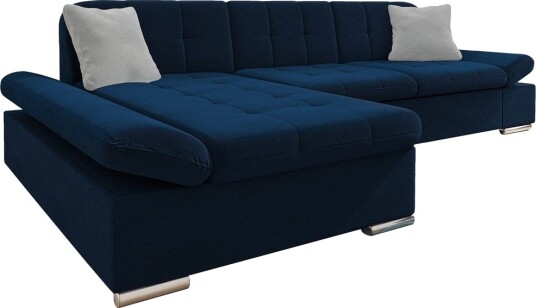 Djerra Sofa med Divan 3 seter   Blå/Lys grå