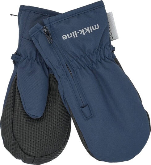 Mikk line Polyester Mittens W. Zip Navy 110/116