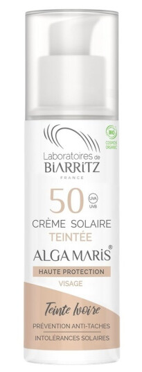 Laboratoires De Biarritz Suncare Tinted Face Sunscreen SPF50 Ivory 50ml Laboratoires De Biarritz Suncare Tinted Face Sunscreen SPF50 Ivory 50ml