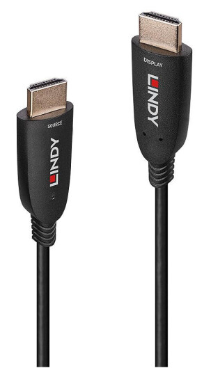 Lindy 20m HDMI 2.1 Fiber Optic Kabel 8K 60Hz - Sort Lindy 20m HDMI 2.1 Fiber Optic Kabel 8K 60Hz - Sort