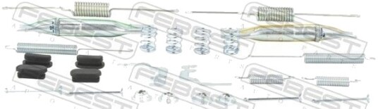 FEBEST 2304-2H0R-KIT Tilbehørsett, håndbremsesko FEBEST 2304-2H0R-KIT Tilbehørsett, håndbremsesko