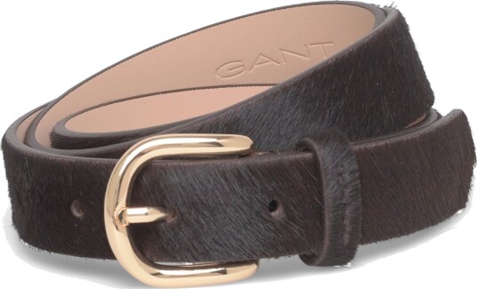 GANT Pony Hair Leather Belt Brown 100 GANT Pony Hair Leather Belt Brown 100