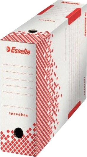 Esselte Speedbox   Boksfil   Bokryggbredde: 100 Mm   For A4 210 X 297 Mm Folio 216 X 330 Mm   Hvit