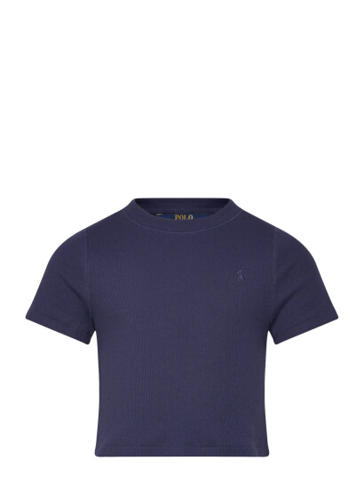 Ralph Lauren Kids Ribbed Boxy Tee Navy 142 153