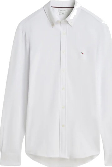 Tommy Hilfiger Knit Pique Featherweight Sf Sht   White   XL