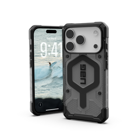 UAG Pathfinder Clear MagSafe Etui for iPhone 17 Pro - Ash/Black