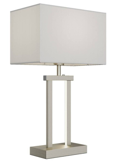 Lindby Bordlampe Sigurd med stoffskjerm