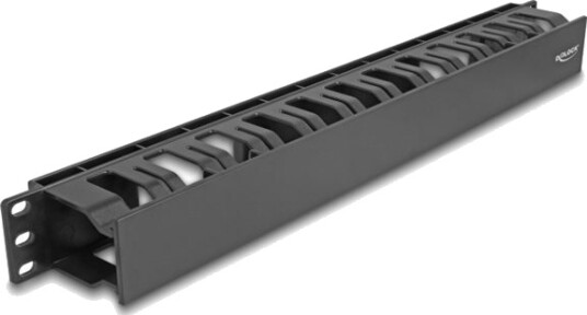 Delock Rackkabelstyringspanel With 2 Openings Plastic Svart 1U 19" 67021 Delock Rackkabelstyringspanel With 2 Openings Plastic Svart 1U 19" 67021