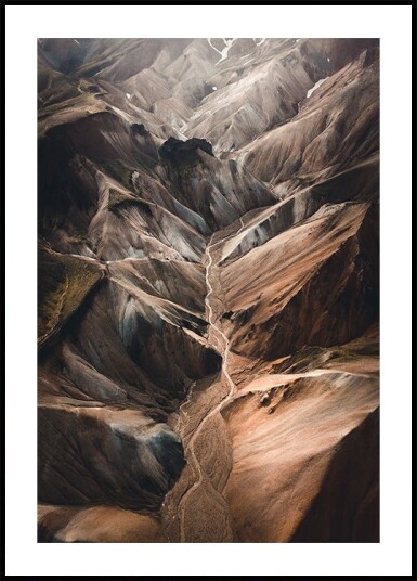 Landmannalaugar Poster Plakat / 21x30cm