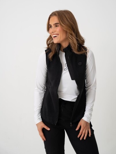 Johaug Fusion Pile Vest Sort S