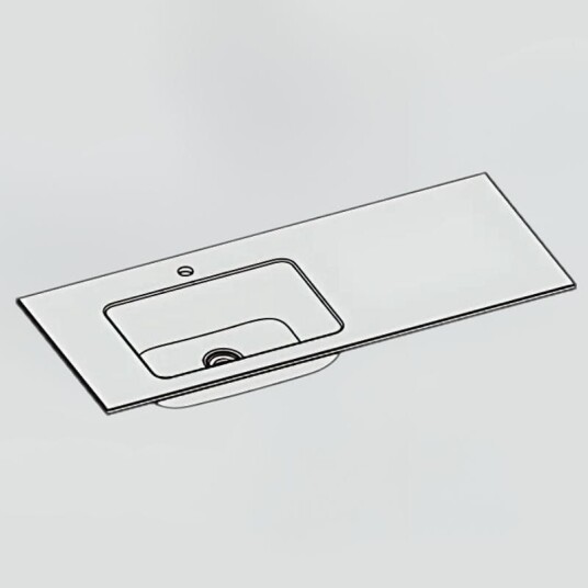 Sanipro Corian Møbel 120cm Venstre Sanipro Corian Møbel 120cm Venstre