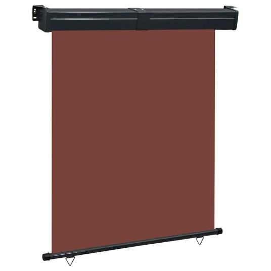 vidaXL Sidemarkise for balkong 140x250 cm brun