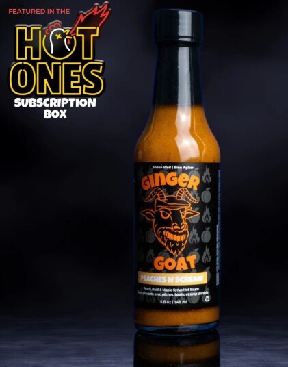 Ginger Goat Peaches n Scream - Peach Basil & Maple Syrup Hot Sauce - 148 ml (Canada)