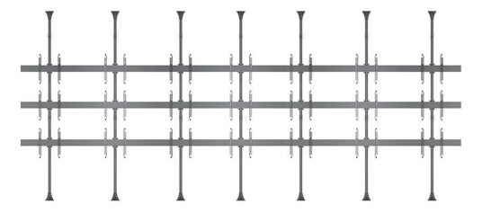 Multibrackets M Pro Series MBFC7UX3 monteringssett - for LCD-skjerm - svart