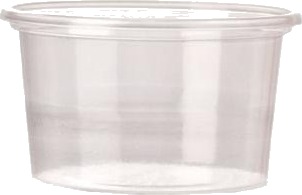 Dressingbæger 80 Ml Ø70 Mm Rundt Ps Klar,100 Stk/Pk