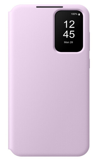 Samsung Galaxy A55 Smart View Flip-deksel med Statusvindu, Lavendel