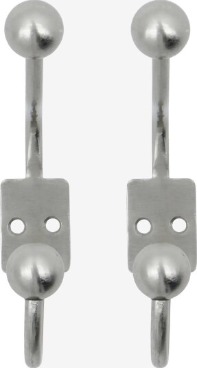 house doctor Hooks, Hdball, Silver Finish - SILVER FINISH - W:2 cm.H:13 cm.D:7 cm