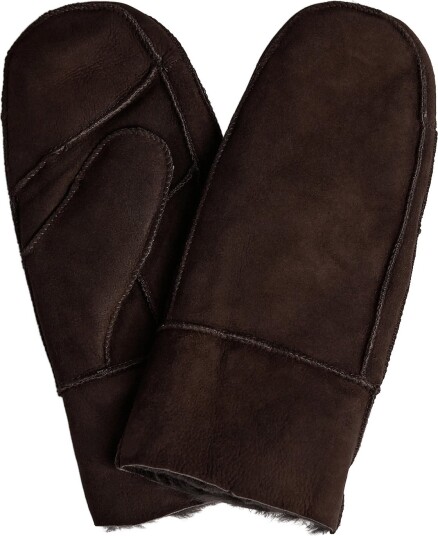 DEPECHE Sheepwool Mittens 008 CHOCOLATE 7