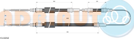 ADRIAUTO 13.0232 Tautrekk håndbremse