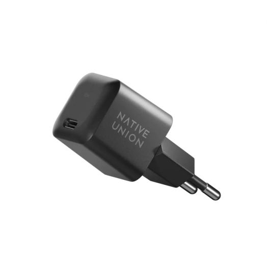 Native Union USB C 30W GaN Vegglader Svart Native Union USB C 30W GaN Vegglader Svart