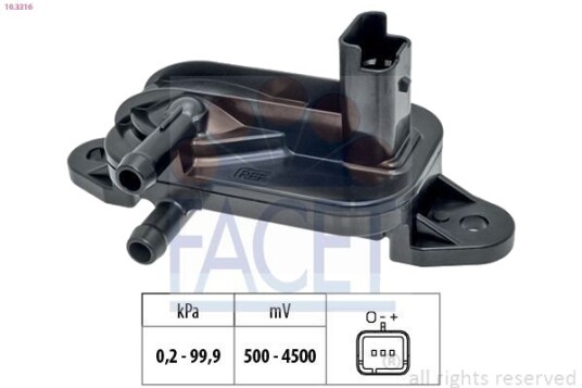 FACET 10.3316 Sensor, avgasstrykk FACET 10.3316 Sensor, avgasstrykk
