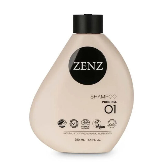 Zenz No. 01 Økologisk Shampoo 250 ml - Fuktighetsgivende for Sart Hår