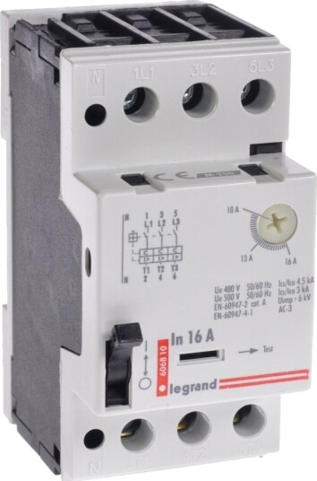 Legrand Motorbryter 3P 7,5Kw 10 16A M 250 16 606810 Legrand Motorbryter 3P 7,5Kw 10 16A M 250 16 606810