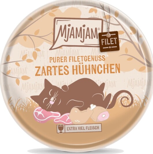 Mjamjam Våtfôr Ren Filet Nytelse Mør Kylling 16 X 80 G