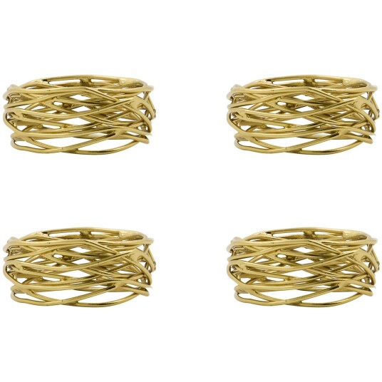 House Doctor Serviettring 4 pk Golden