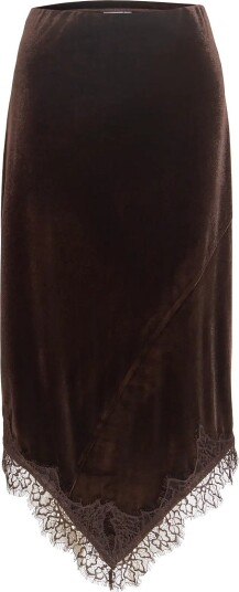 Vila Vialindra Hw Midi Skirt/Vol COFFEE BEAN XXL