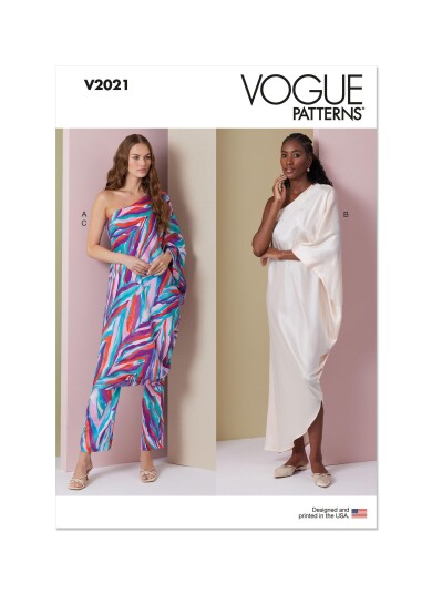 Vogue 2021 - Kjole & Bukse STRL: A (S-M-L-XL)