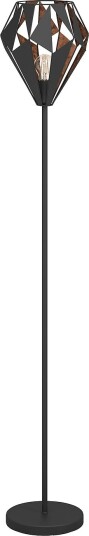 EGLO Gulvlampe Carlton 1 Svart Gulvlamper