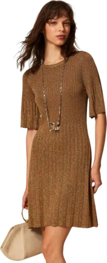 Twinset Dame Kjoler Brun S,